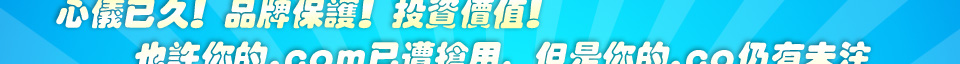 新域名.co隆重開賣，特價218HKD